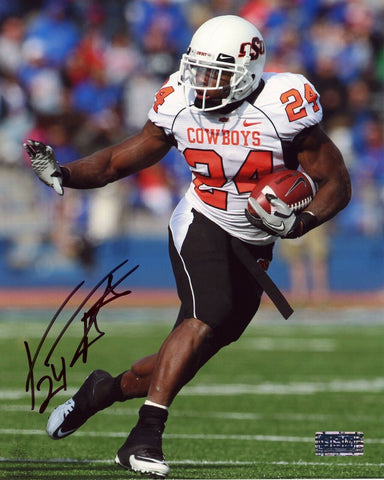 KENDALL HUNTER AUTOGRAPHED SIGNED OKLAHOMA STATE COWBOYS 8x10 PHOTO COA