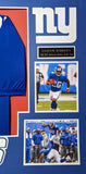 FRAMED NEW YORK GIANTS SAQUON BARKLEY AUTOGRAPHED JERSEY JSA COA