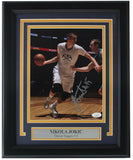 Nikola Jokic Signed Framed 8x10 Denver Nuggets Basketball Photo JSA