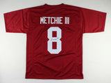 John Metchie III Signed Alabama Crimson Tide Jersey (JSA COA) 2021 Sophmore W.R.