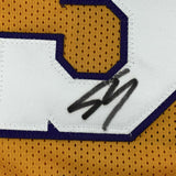 Autographed/Signed SHAQUILLE SHAQ O'NEAL Los Angeles Yellow Jersey BAS COA