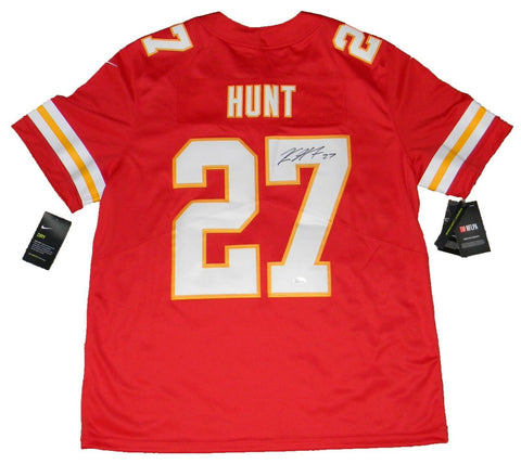 KAREEM HUNT AUTOGRAPHED SIGNED KANSAS CITY CHIEFS #27 NIKE LIMITED JERSEY JSA