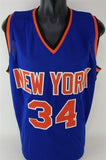 Charles Oakley Signed New York Knicks Jersey (JSA COA) All Star Power Forward