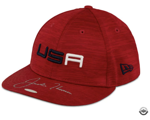 Justin Thomas PGA Autographed 2023 Ryder Cup Sunday Red Hat UDA