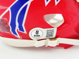 BRUCE SMITH AUTOGRAPHED BILLS RED THROWBACK 1987-2001 MINI HELMET BECKETT 233777