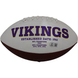 Jordan Addison Autographed Minnesota Vikings Logo Football Beckett 47363