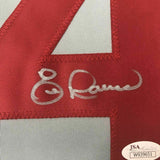 FRAMED Autographed/Signed ERIC DAVIS 33x42 Cincinnati Grey Jersey JSA COA Auto