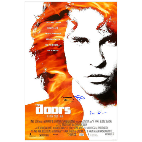 Val Kilmer, Meg Ryan Autographed 1991 The Doors 16x24 Movie Poster