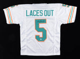 Sean Young (Ray Finkle) Signed Laces Out Jersey (PSA) Ace Ventura Miami Dolphin