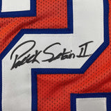 Framed Autographed/Signed Patrick Surtain II 33x42 Retro Orange Jersey JSA COA