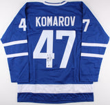 Leo Komarov Signed Toronto Maple Leafs Jersey (Beckett) Playing Career 2013-now