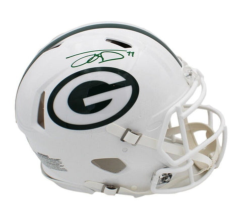 Jayden Reed Signed Green Bay Packers Speed Authentic Alternate White NFL Helmet