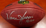 WARREN MOON AUTOGRAPHED NFL LEATHER FOOTBALL SEAHAWKS "HOF 06" MCS HOLO 112494