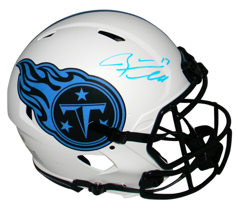 RYAN TANNEHILL SIGNED TENNESSEE TITANS LUNAR AUTHENTIC SPEED HELMET BECKETT