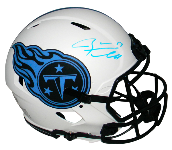 RYAN TANNEHILL SIGNED TENNESSEE TITANS LUNAR AUTHENTIC SPEED HELMET BECKETT