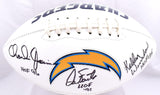 Winslow Fouts Joiner Autographed Chargers Logo Football w/HOF- Beckett W Holo