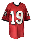 Hines Ward Georgia Signed Red Football Jersey BAS