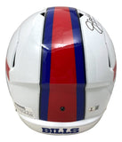 Jim Kelly Signed Buffalo Bills White Full Size Replica Speed Helmet BAS ITP