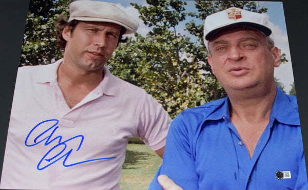 CHEVY CHASE SIGNED CADDYSHACK RODNEY DANGERFIELD 16x20 PHOTO BECKETT