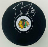 MARC-ANDRE FLEURY Autographed Chicago Blackhawks Logo Puck FANATICS