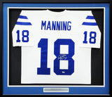 COLTS PEYTON MANNING AUTO FRAMED MITCHELL & NESS JERSEY FANATICS HOLO 203488