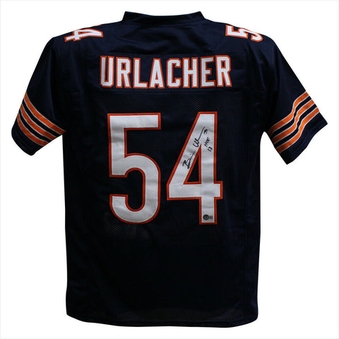 Brian Urlacher Autographed/Signed Pro Style Blue XL Jersey HOF Beckett 35404