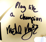 Michael Mayer Signed Notre Dame F/S Speed Helmet w/Play Like a Champ-Beckett W