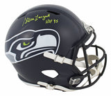 Seahawks Steve Largent "HOF 95" Signed Full Size Speed Rep Helmet BAS Witnessed