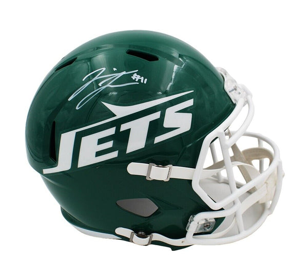 Jermaine Johnson Signed New York Jets Speed Full Size Throwback 1978-1989 Helmet