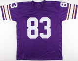 Stu Voigt Signed Vikings Jersey (JSA COA) 3xNFC Champions (1973, 1974, 1976) TE