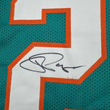 Autographed/Signed Jordan Poyer Miami Teal Football Jersey Beckett BAS COA