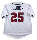 Andruw Jones Signed Atlanta Braves White Jersey (Beckett) 10xGold Glove Winner