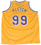 CHEVY CHASE SIGNED LOS ANGELES LAKERS #99 FLETCH BASKETBALL JERSEY BECKETT