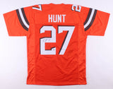 Kareem Hunt Signed Cleveland Browns Jersey (Beckett COA) 2017 Rookie R.B/ Chiefs