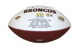 Bill Romanowski Autographed Denver Broncos Logo Football Beckett 34942