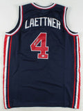 Christian Laettner Signed Team USA Jersey (PSA COA) 1992 Gold Medal Dream Team