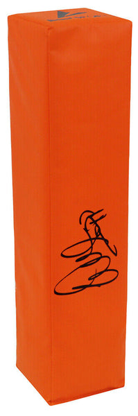 Warren Sapp Signed BSN Orange Football Endzone Pylon - (SCHWARTZ COA)