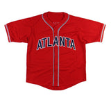 Tom Glavine Signed Atlanta Custom Red Jersey