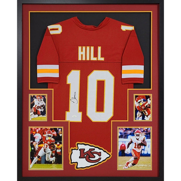 Tyreek Hill Autographed Signed Framed Kansas City Chiefs Jersey JSA