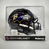 Autographed/Signed Justin Tucker Baltimore Ravens Mini Football Helmet BAS COA