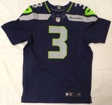 Seahawks Russell Wilson Autographed Blue Authentic Nike Elite Jersey RW 37292