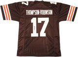 BROWNS DORIAN THOMPSON-ROBINSON AUTOGRAPHED BROWN JERSEY BECKETT WITNESS 233370