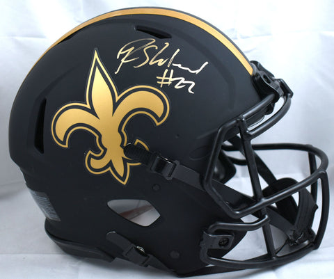 Rashid Shaheed Signed Saints F/S Eclipse Speed Authentic Helmet- Beckett W Holo