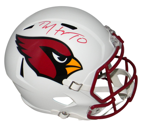 DEANDRE HOPKINS SIGNED ARIZONA CARDINALS FLAT WHITE FULL SIZE HELMET BECKETT