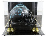 Panthers Luke Kuechly Authentic Signed Eclipse Speed Mini Helmet w/ Case BAS Wit