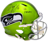 TYLER LOCKETT AUTO SEAHAWKS FLASH FULL SIZE AUTH HELMET GO HAWKS MCS 209187