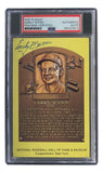 Early Wynn Signed 4x6 Cleveland HOF Plaque Card PSA/DNA 85027813