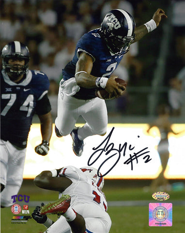 TREVONE BOYKIN AUTOGRAPHED TCU HORNED FROGS 8X10 PHOTO MCS HOLO STOCK #107985