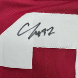 Framed Autographed/Signed C.J. CJ 35x39 Mosley Alabama Red Jersey Beckett COA