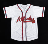 Dave Justice Signed Atlanta Braves Jersey (Beckett COA) 2xWorld Series Champion